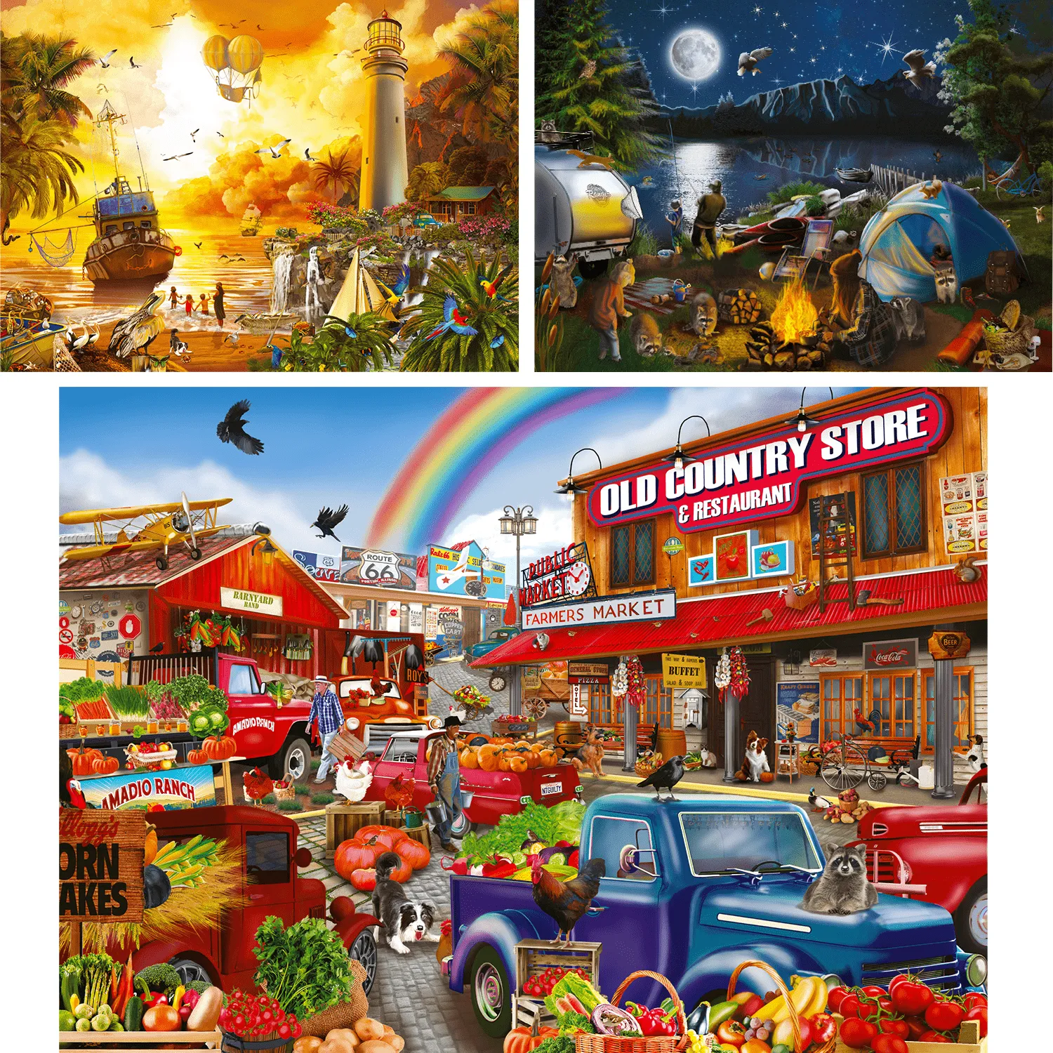 1000 Pcs Jigsaw Puzzle for Adults |Market