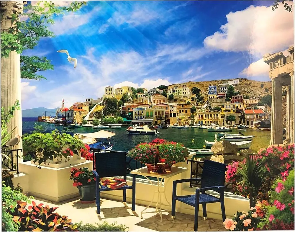 1000-Piece Jigsaw Puzzle, Mediterranean View