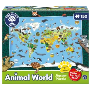 Animal World Jigsaw Puzzle by Orchard Toys