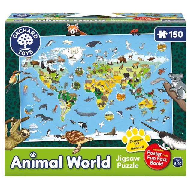 Animal World Jigsaw Puzzle by Orchard Toys