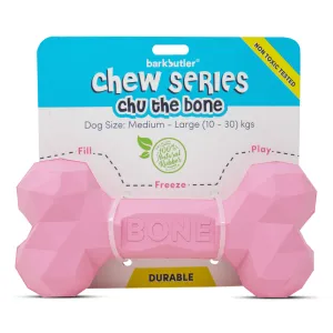 Barkbutler Chu the bone Treat Dispensing Toy for Dogs (Pink)