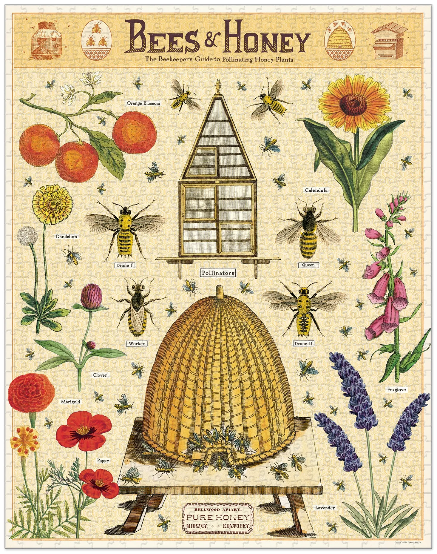 Bees & Honey 1000pc Puzzle