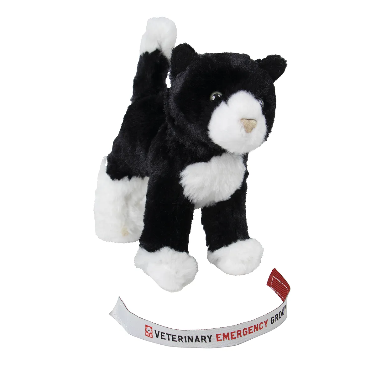 Black and White Cat Plush