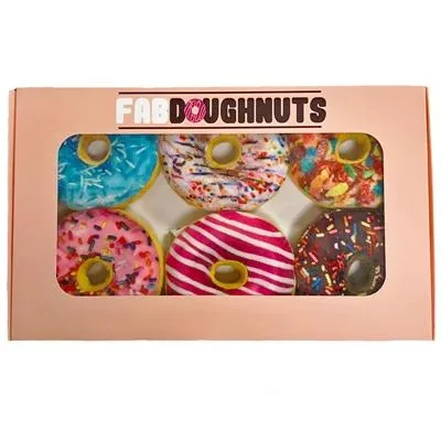 Box of Doughnuts Plush Dog Toys from Fabdog