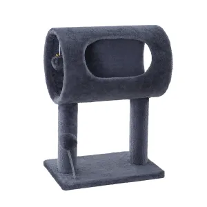 Cat Tree Scratching Post Scratcher Kitten Tower Condo House Grey 53cm