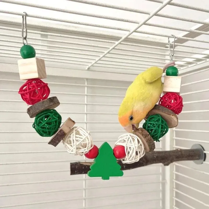 Christmas Bird Chew Toy for Teeth Grinding