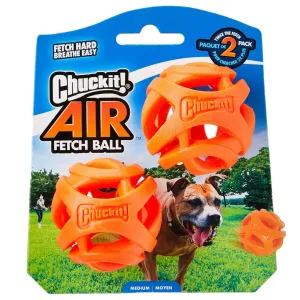 Chuckit! Breathe Air Fetch Ball Toy For Dogs - 2-Pack