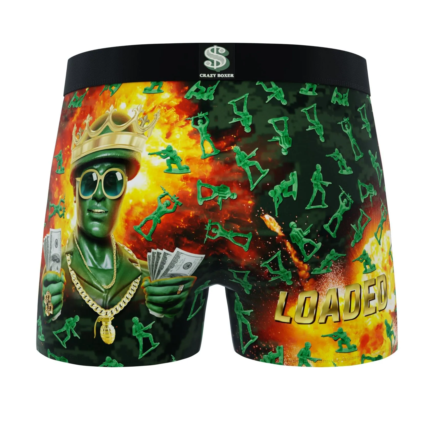 CRAZYBOXER Bling Bling Toy Soldier Men's Boxer Briefs