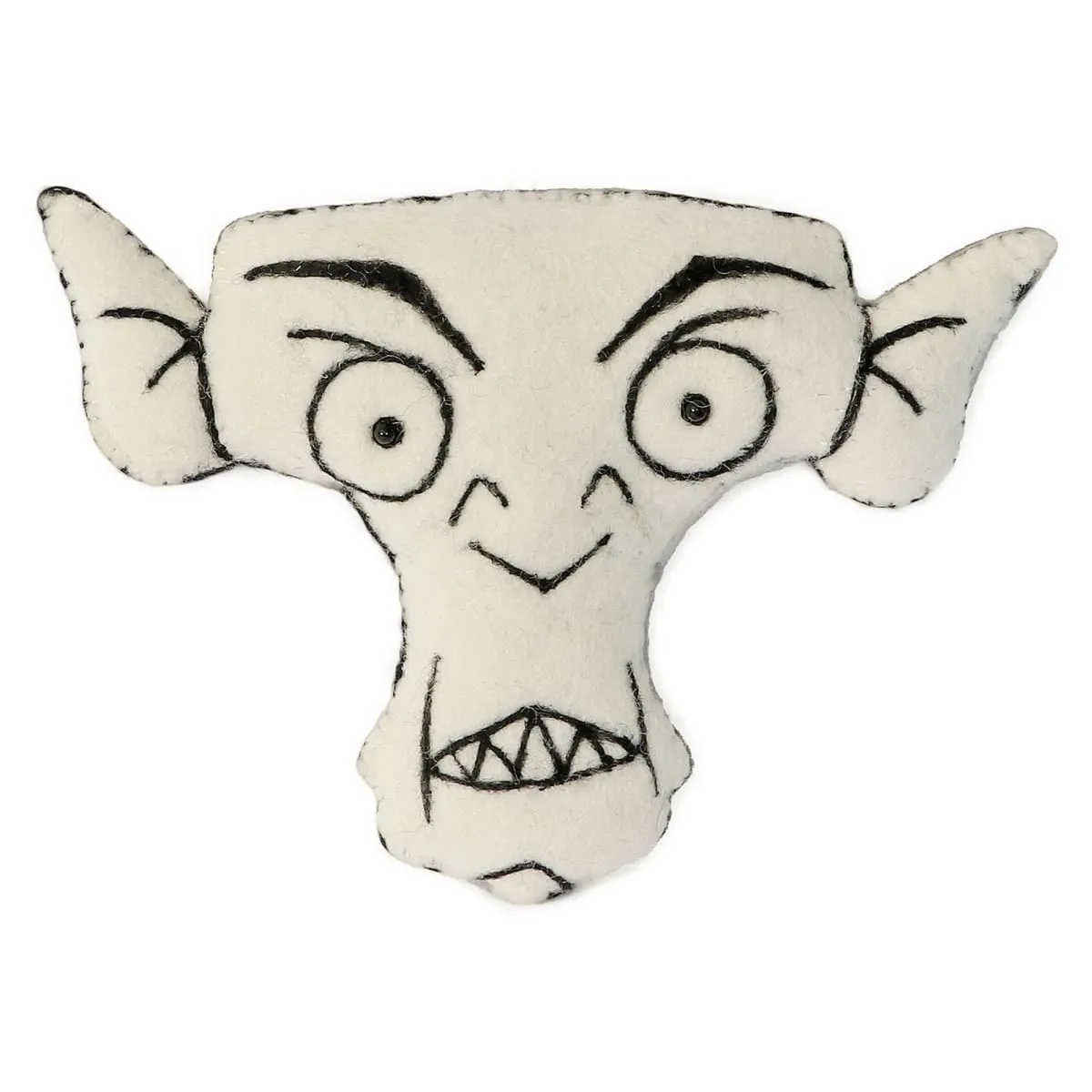 De Kulture Handmade Premium Wool Felt Alien (Vampire) Eco Friendly Needle Felted Stuffed Halloween Ornament Ideal for Home Office Party Decoration Holiday Décor, 9 x 1.5 x 7 (LWH) Inches