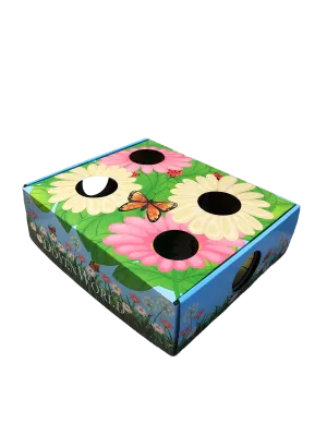 Doyen World Garden Puzzle Box Cat Toy