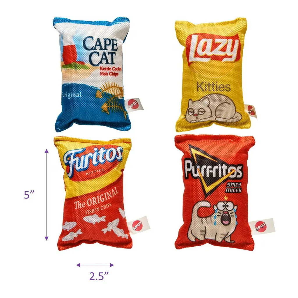 Ethical Fun food Kitty Chips Assorted Toy For Cat (5")