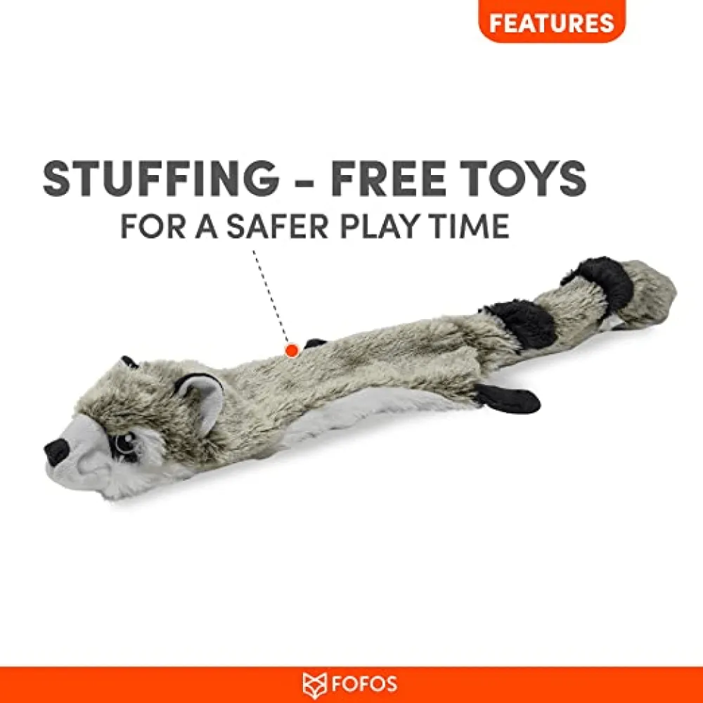 Fofos Skinneez Raccoon Toy for Dogs