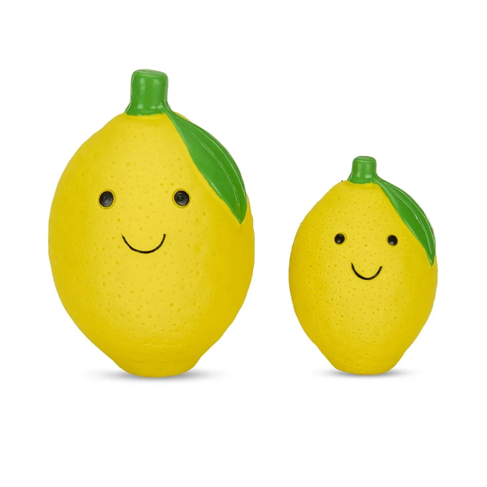 Foodie Faces Latex Lemon Dog Toy