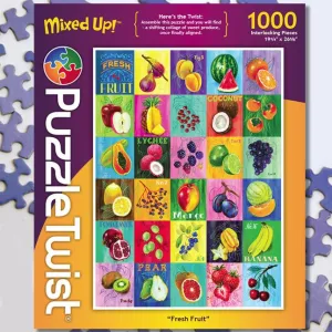 Fresh Fruit 1000 Piece Puzzle Twist Jigsaw Puzzle - Quick Ship