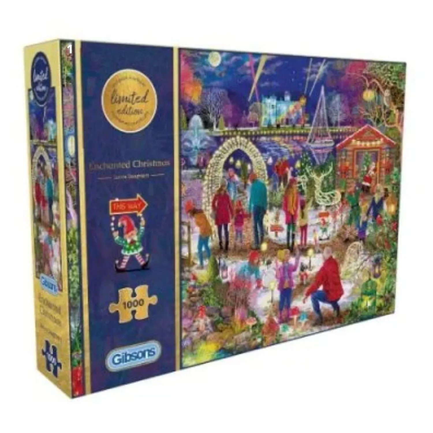 Gibson Games Enchanted Christmas 1000 Piece Jigsaw Puzzle