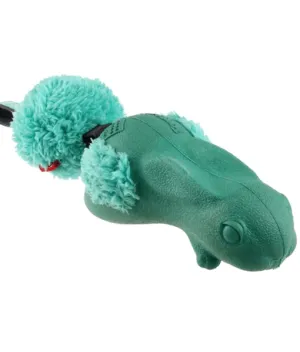 GiGwi Push To Mute Forestails Dog Toy - Rabbit (with Pompom Plush Tail) - Green