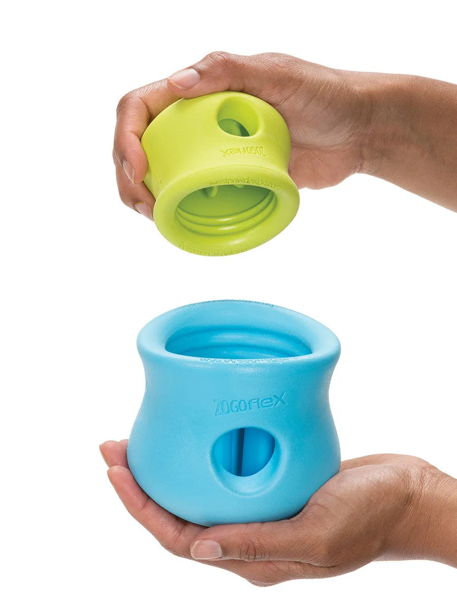 Interactive puzzle, food-dispensing dog toy, Zogoflex Toppl