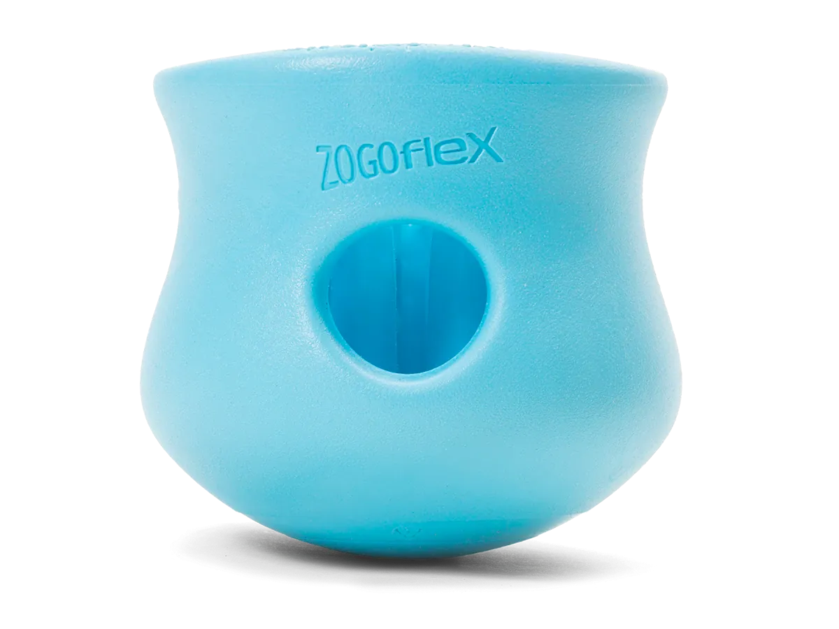 Interactive puzzle, food-dispensing dog toy, Zogoflex Toppl