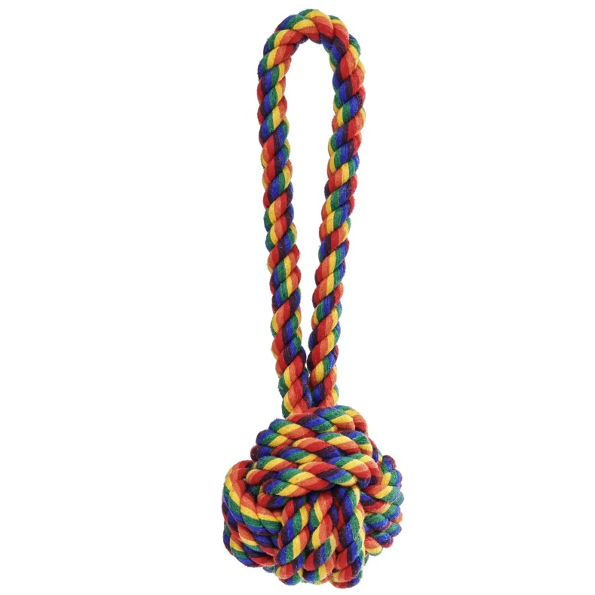 Jax & Bones Rainbow Rope Knot Dog Toy