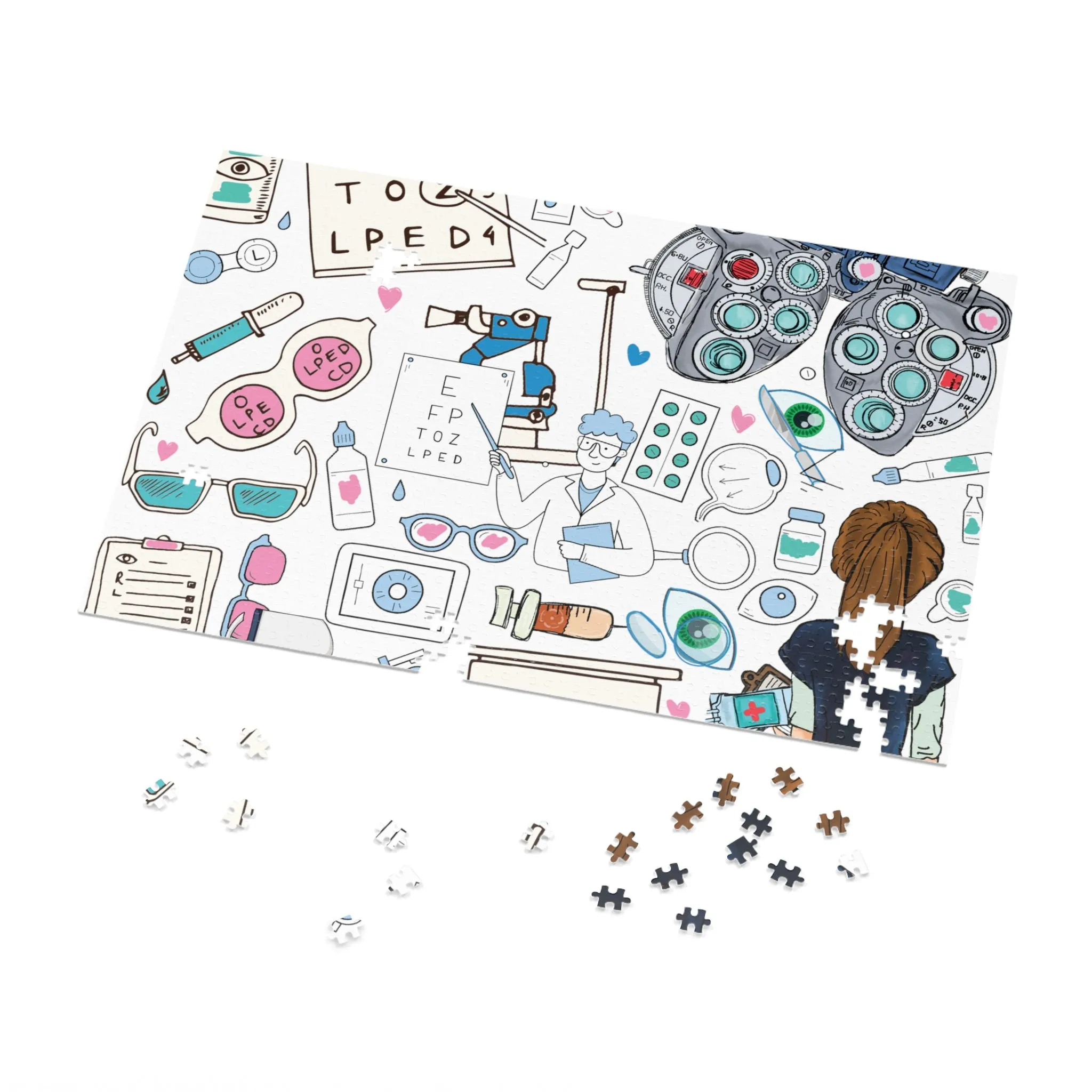 Jigsaw Puzzle, Optometrist, Personalised/Non-Personalised (30, 110, 252, 500,1000-Piece)