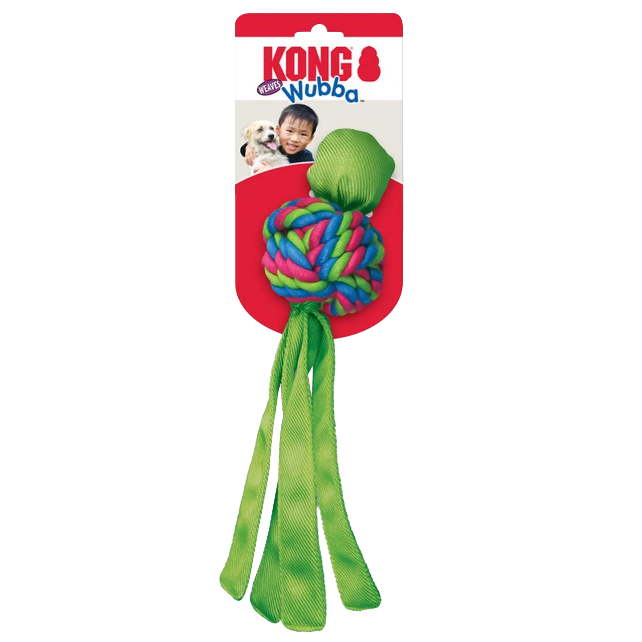 KONG Dog Toy - Wubba™ Weaves Assorted (3 Sizes)