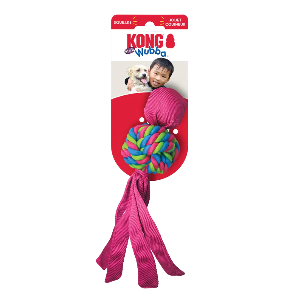 KONG Dog Toy - Wubba™ Weaves Assorted (3 Sizes)