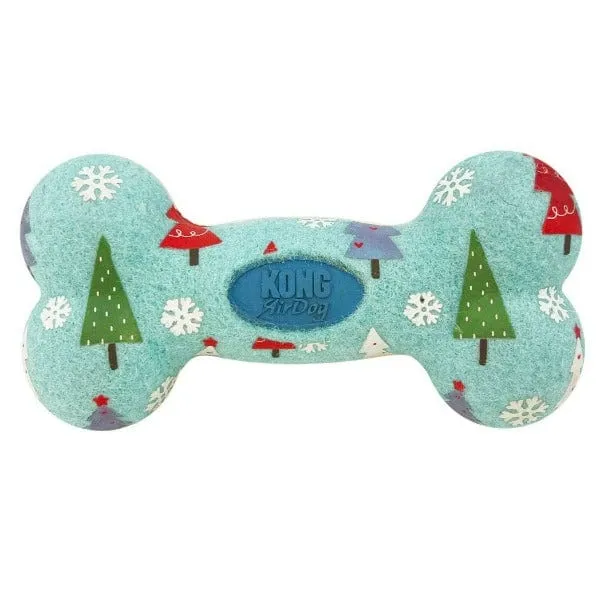 KONG Holiday AirDog Squeaker Bone Medium Dog Toy