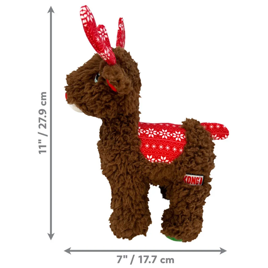 KONG Holiday Sherps Reindeer Plush Dog Toy