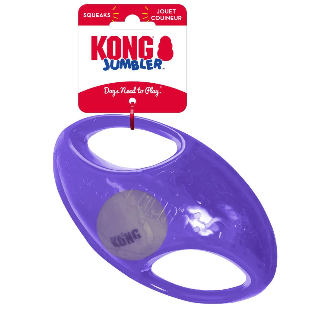 Kong Jumbler Football Toy For Dogs (color varies)