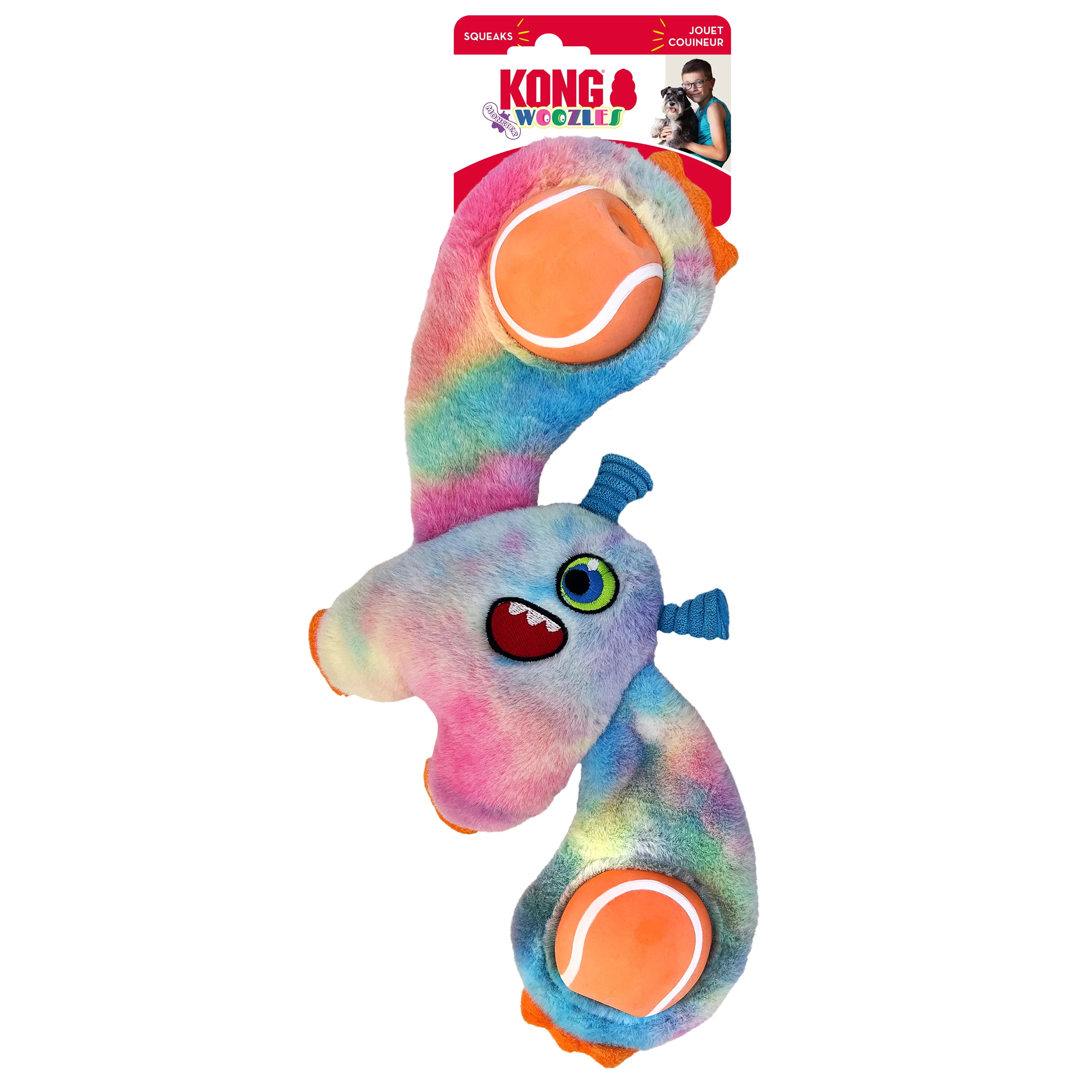 KONG Woozles Monster Assorted Dog Toy