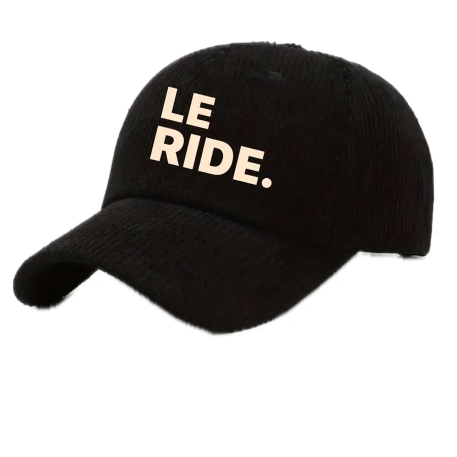 Le Ride. Corduroy Caps Black