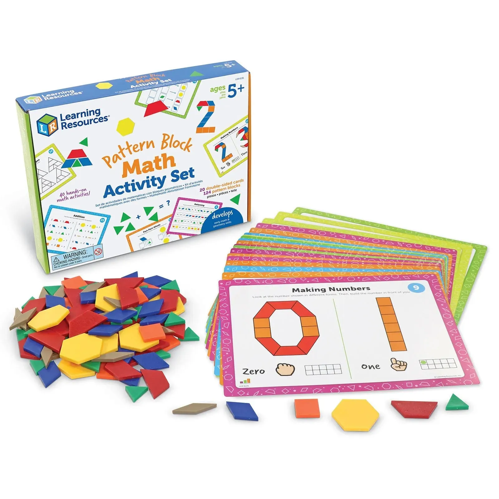 Learning Resources Pattern Block Math Activity Set