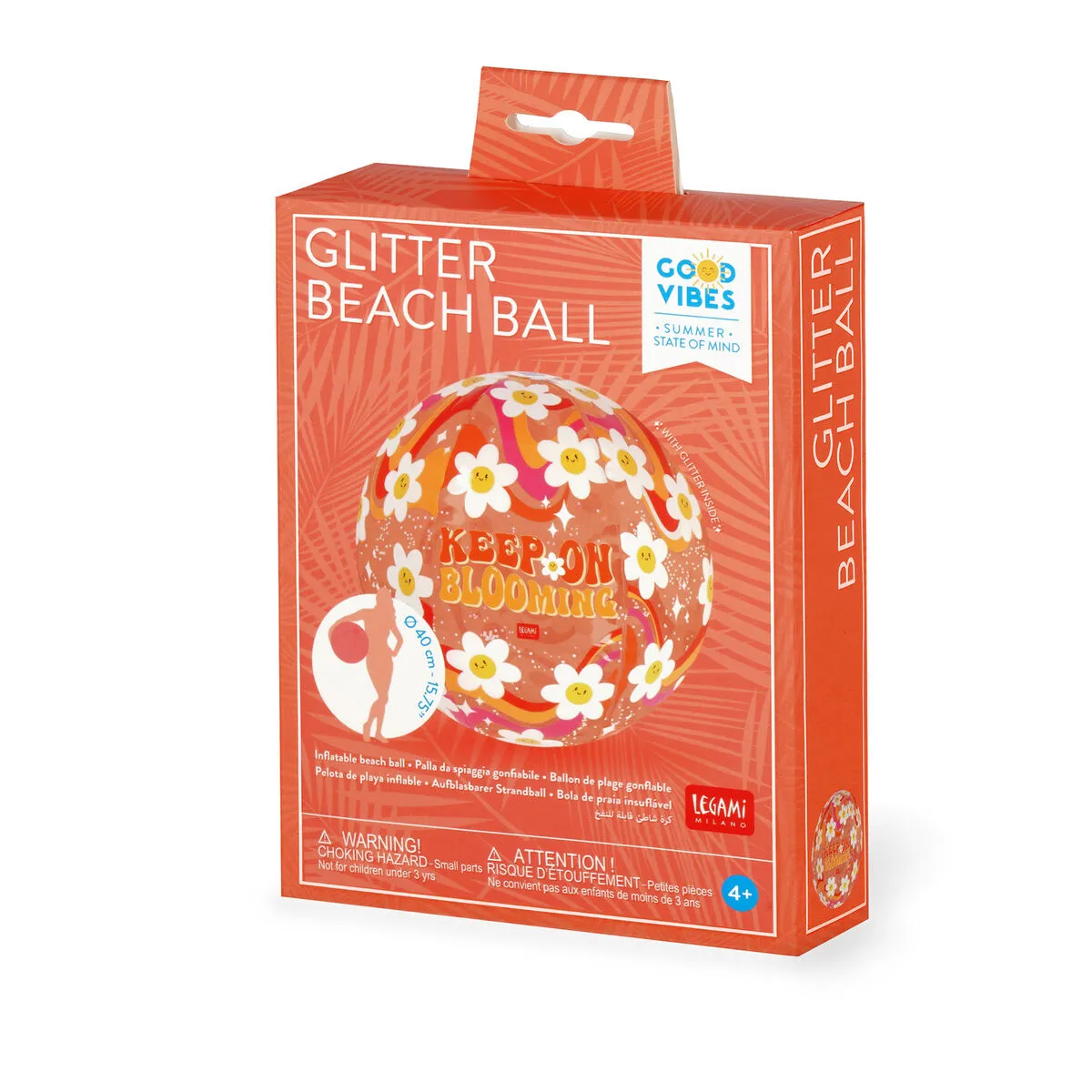 Legami Glitter Beach Ball - Daisy