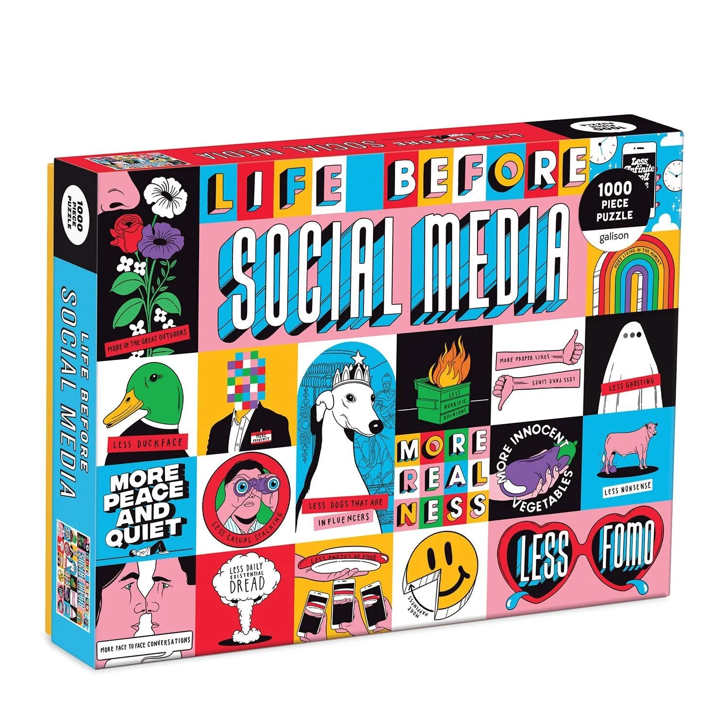 Life Before Social Media 1000 Piece Jigsaw Puzzle