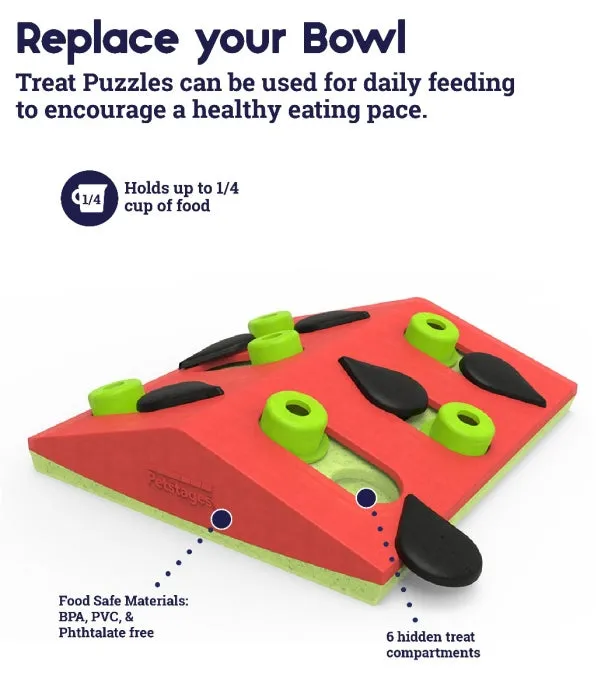 Melon Madness Puzzle & Play Cat Toy