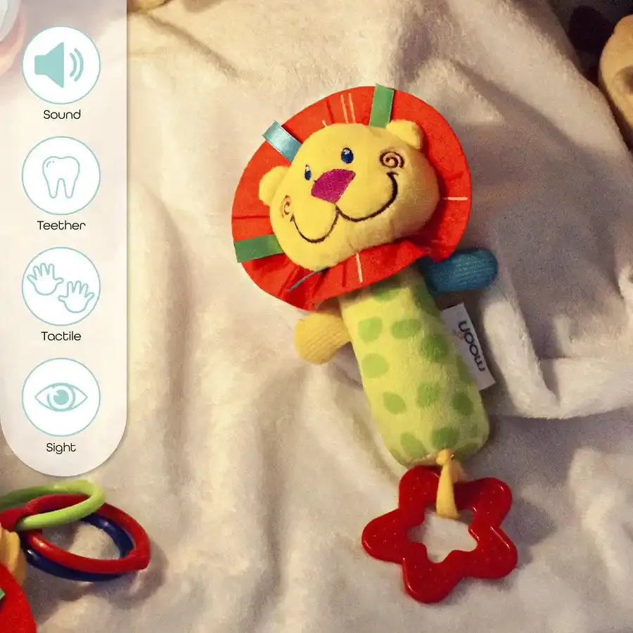 Moon Soft Rattle Toy - Lion