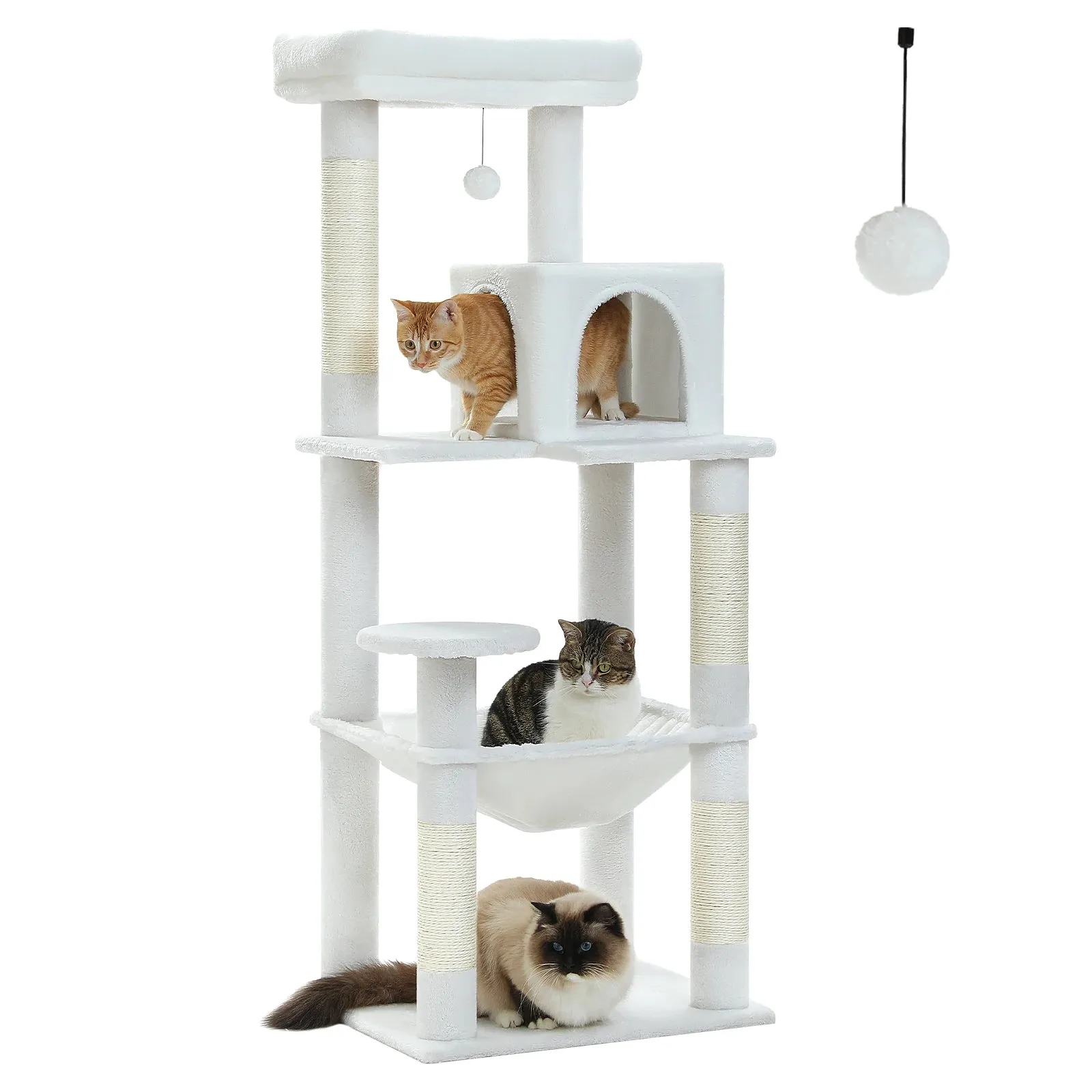 Multi-Level Cat Tree with Condo and Scratching Posts