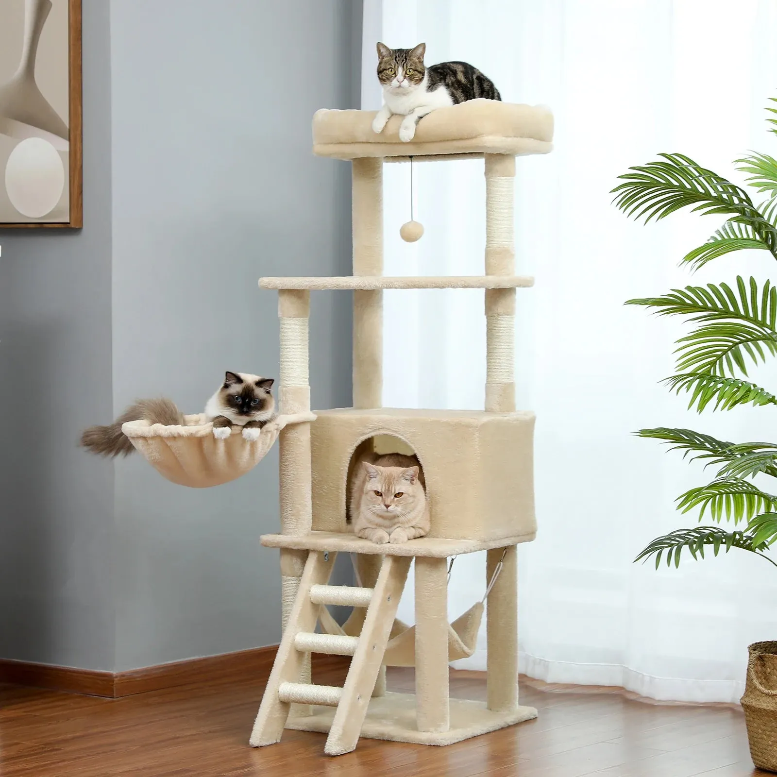 Multi-Level Cat Tree with Condo and Scratching Posts