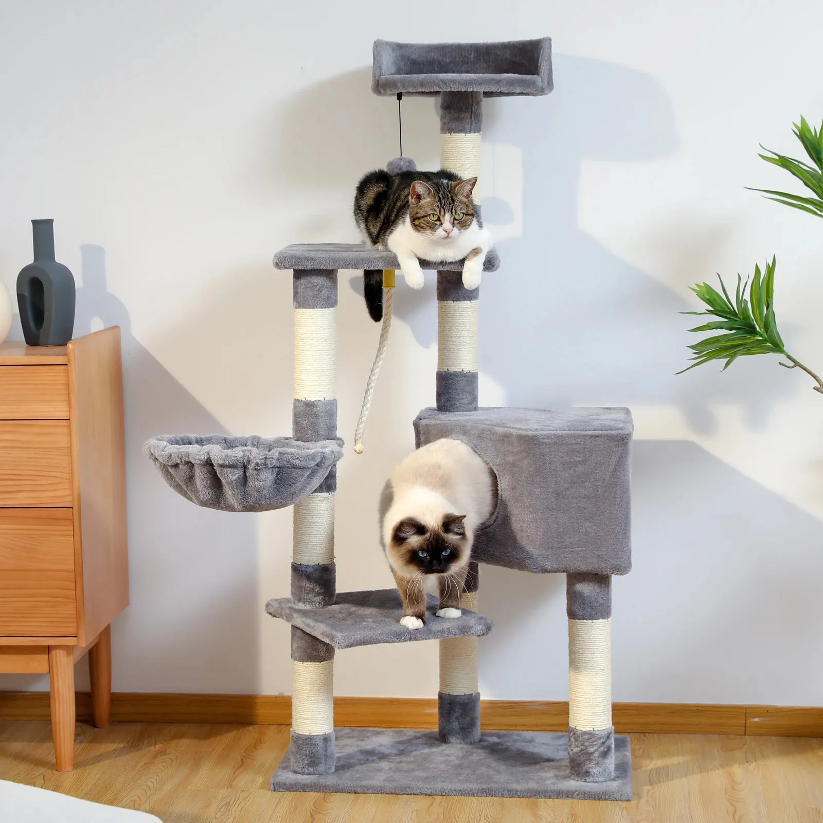 Multi-Level Cat Tree with Condo and Scratching Posts