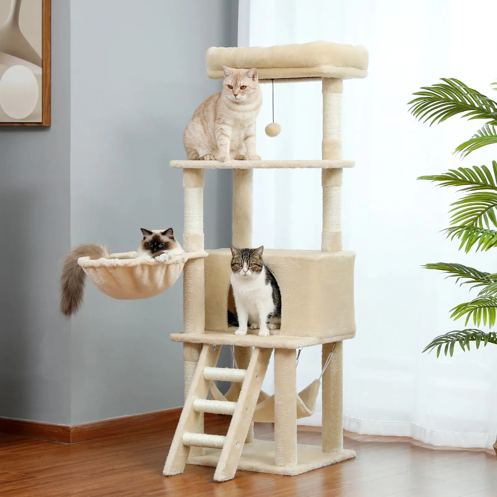 Multi-Level Cat Tree with Condo and Scratching Posts