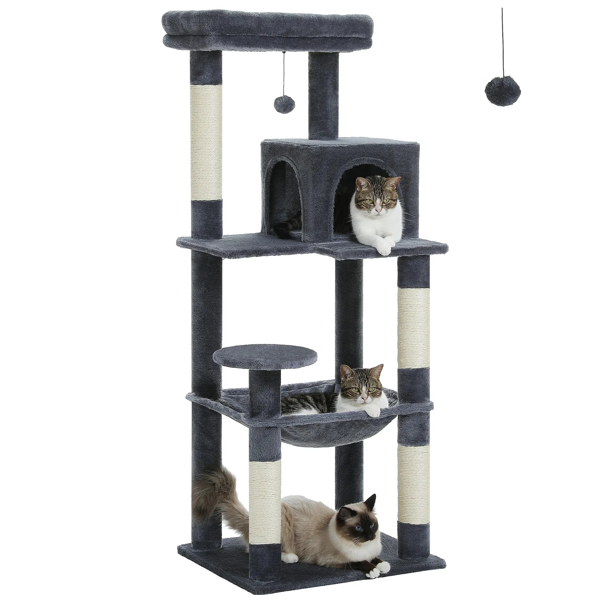 Multi-Level Cat Tree with Condo and Scratching Posts