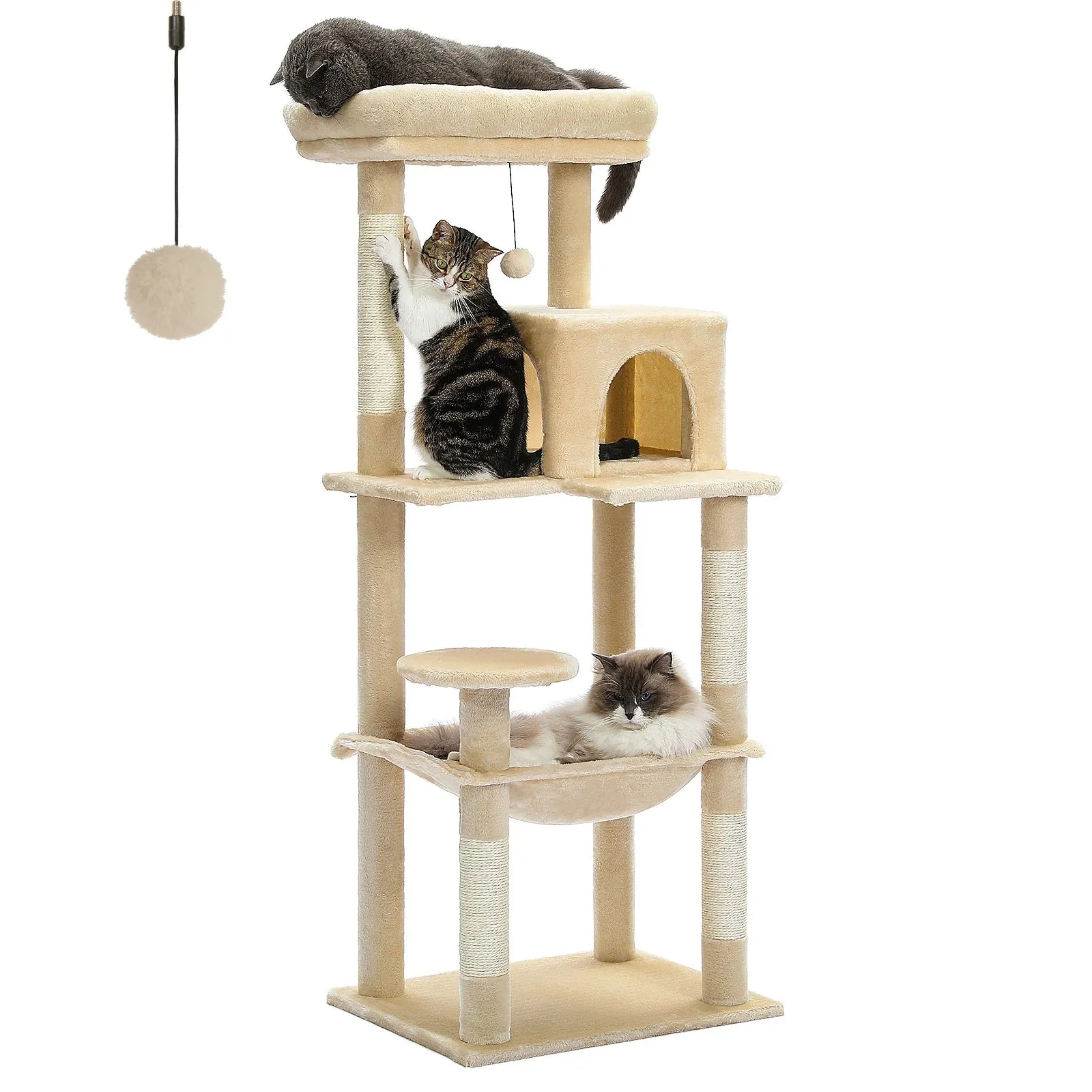 Multi-Level Cat Tree with Condo and Scratching Posts