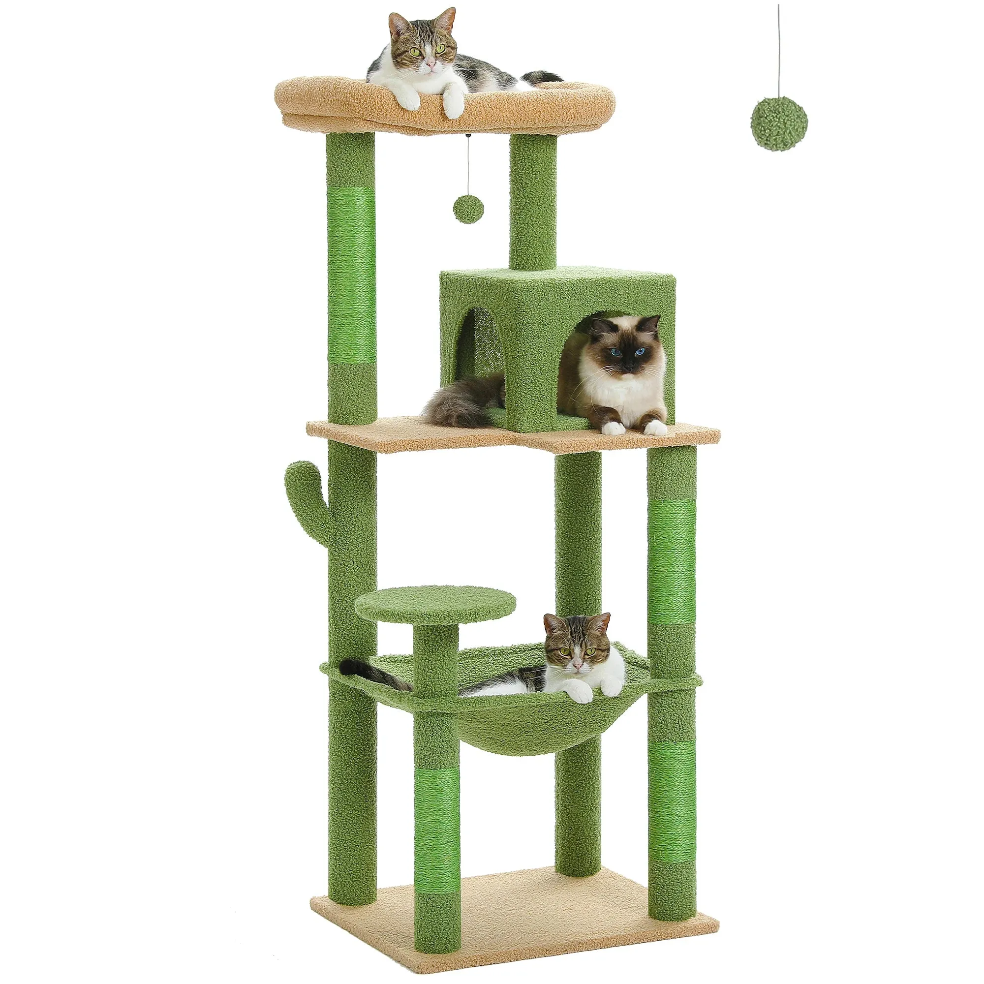 Multi-Level Cat Tree with Condo and Scratching Posts