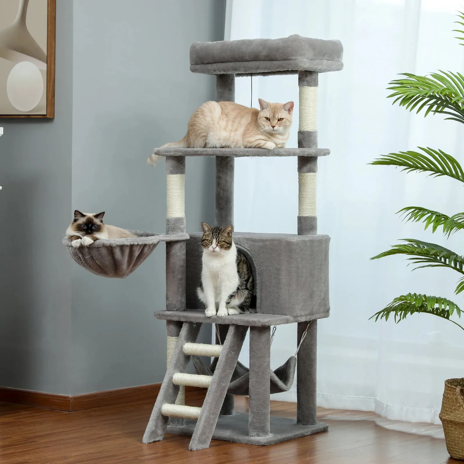 Multi-Level Cat Tree with Condo and Scratching Posts