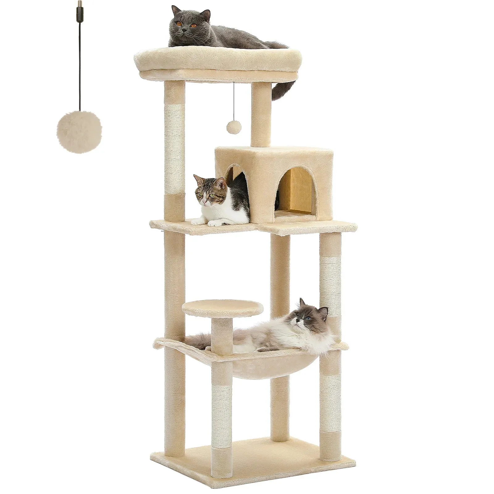 Multi-Level Cat Tree with Condo and Scratching Posts