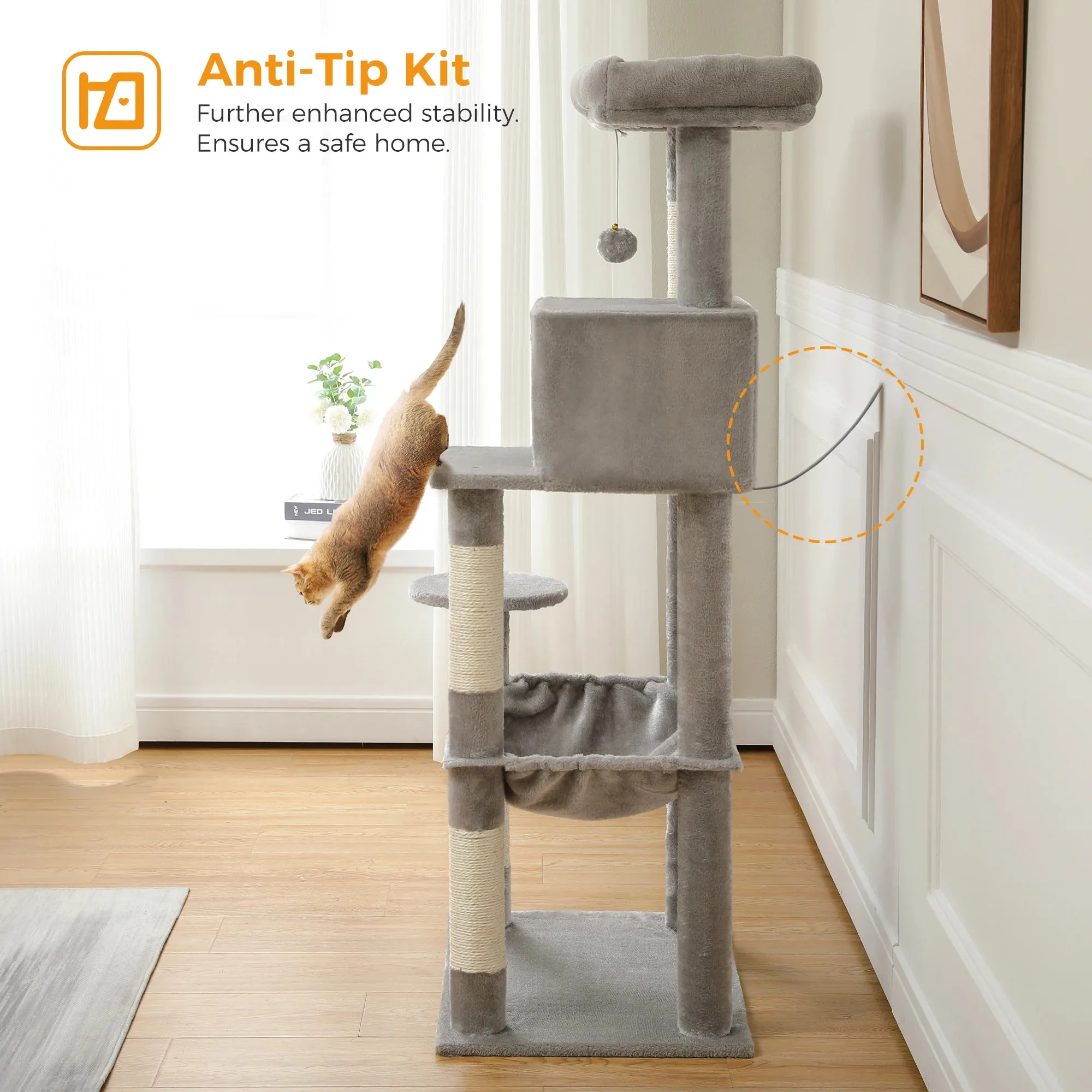 Multi-Level Cat Tree with Condo and Scratching Posts