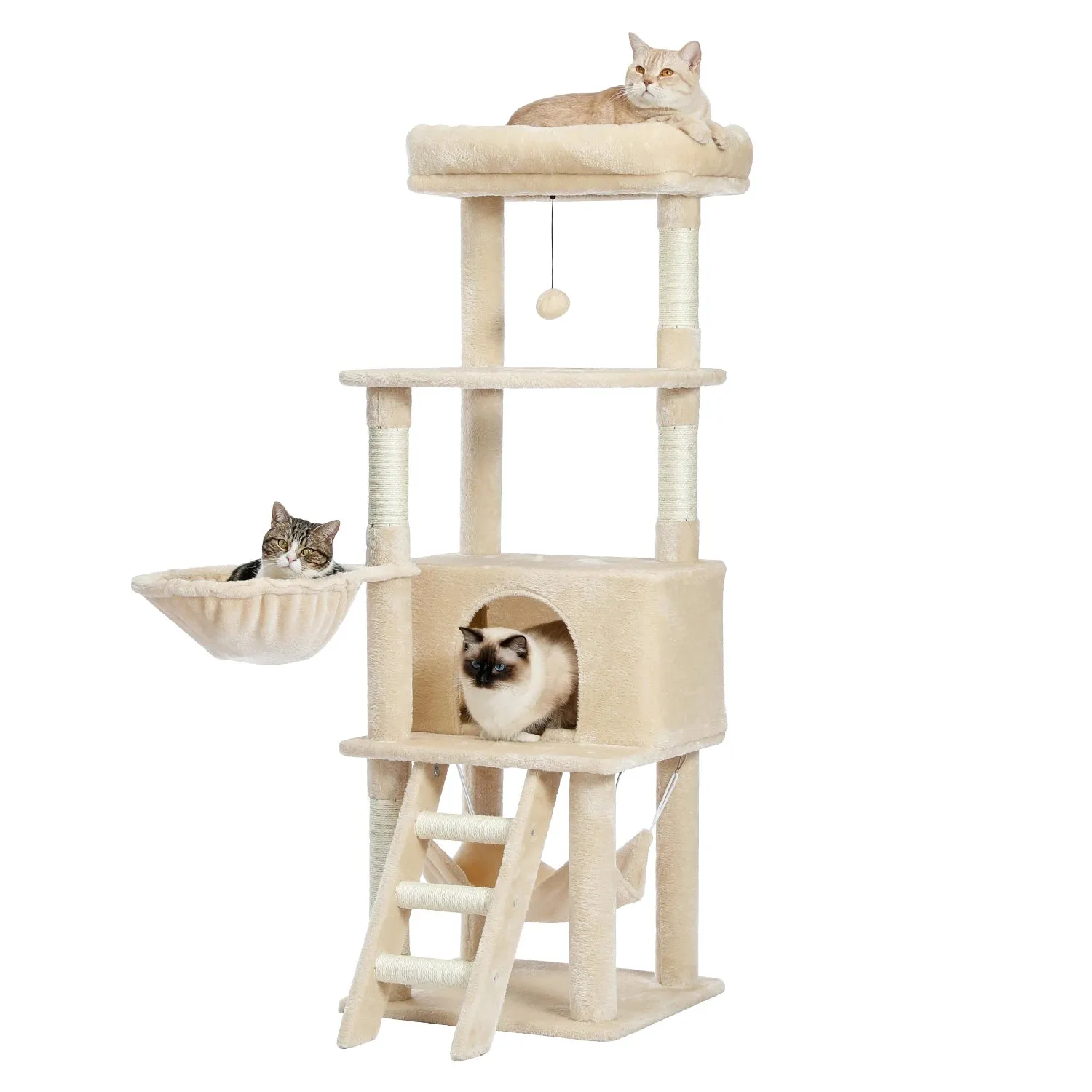 Multi-Level Cat Tree with Condo and Scratching Posts