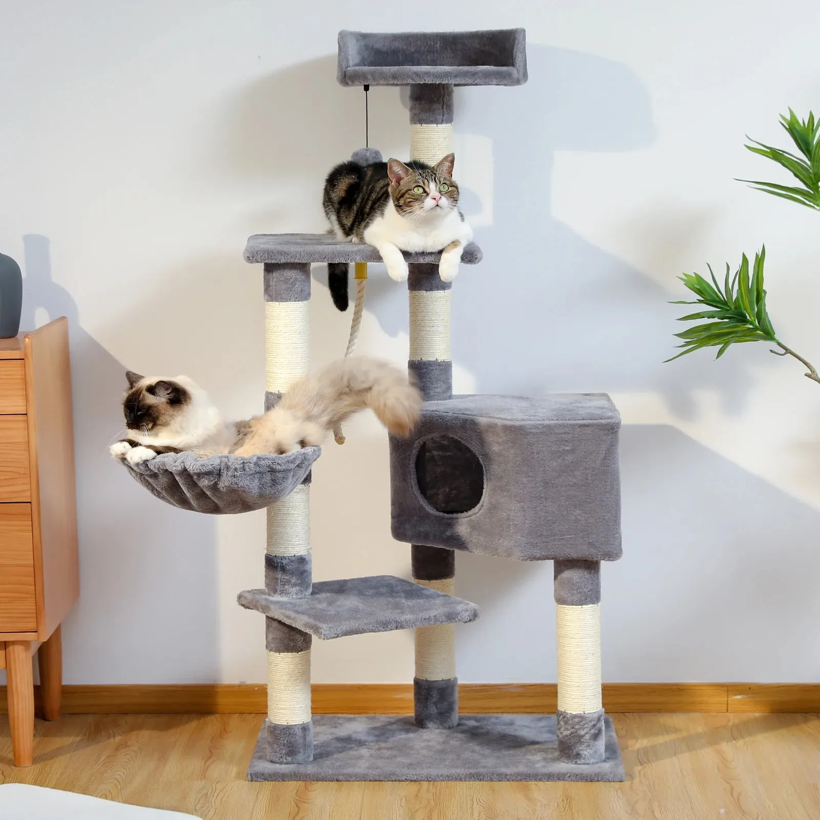 Multi-Level Cat Tree with Condo and Scratching Posts