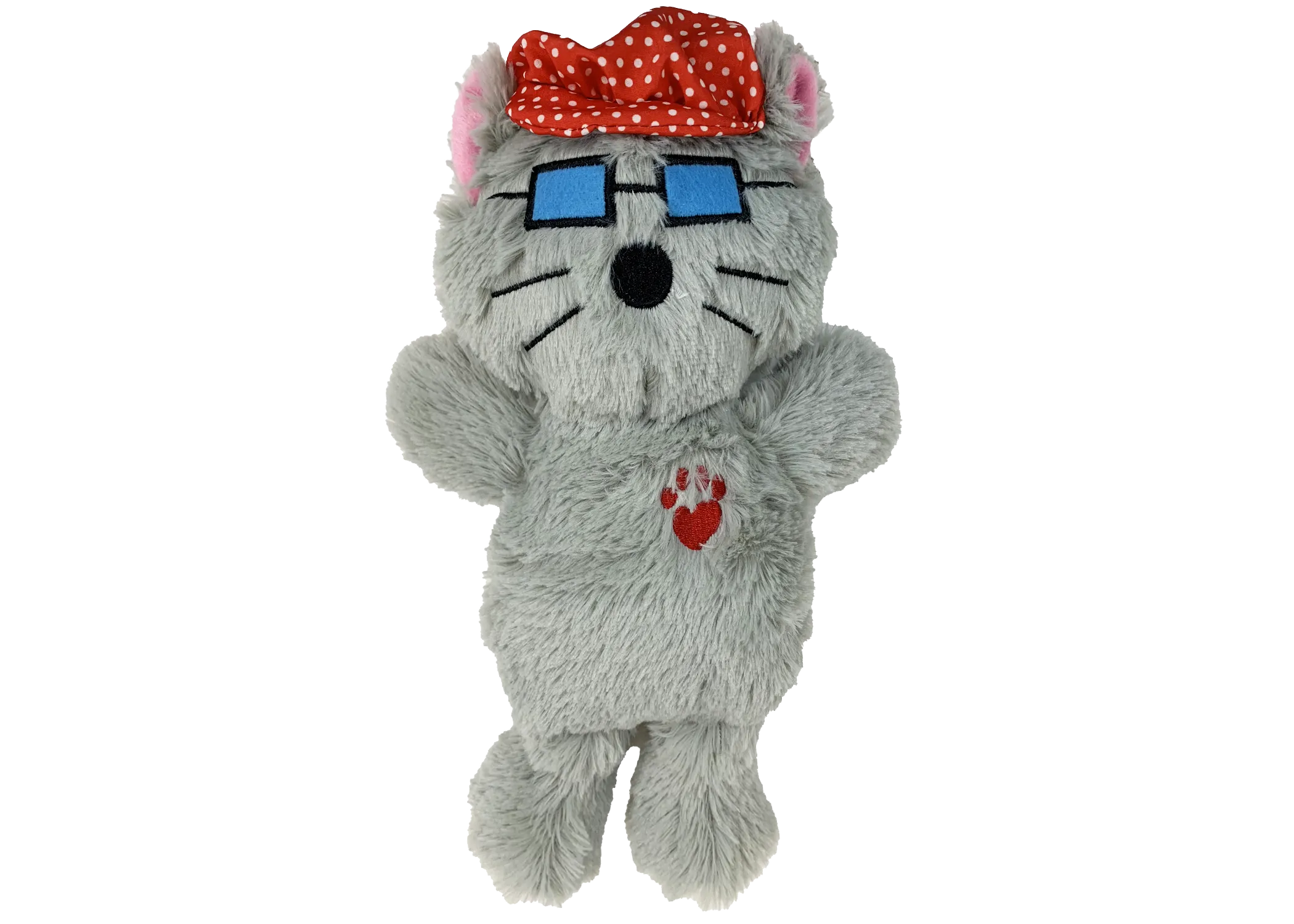 Multipet® Bowzer and Meowzer Kittywimpus Small Plush Dog Toy