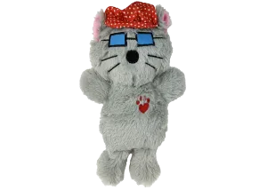 Multipet® Bowzer and Meowzer Kittywimpus Small Plush Dog Toy